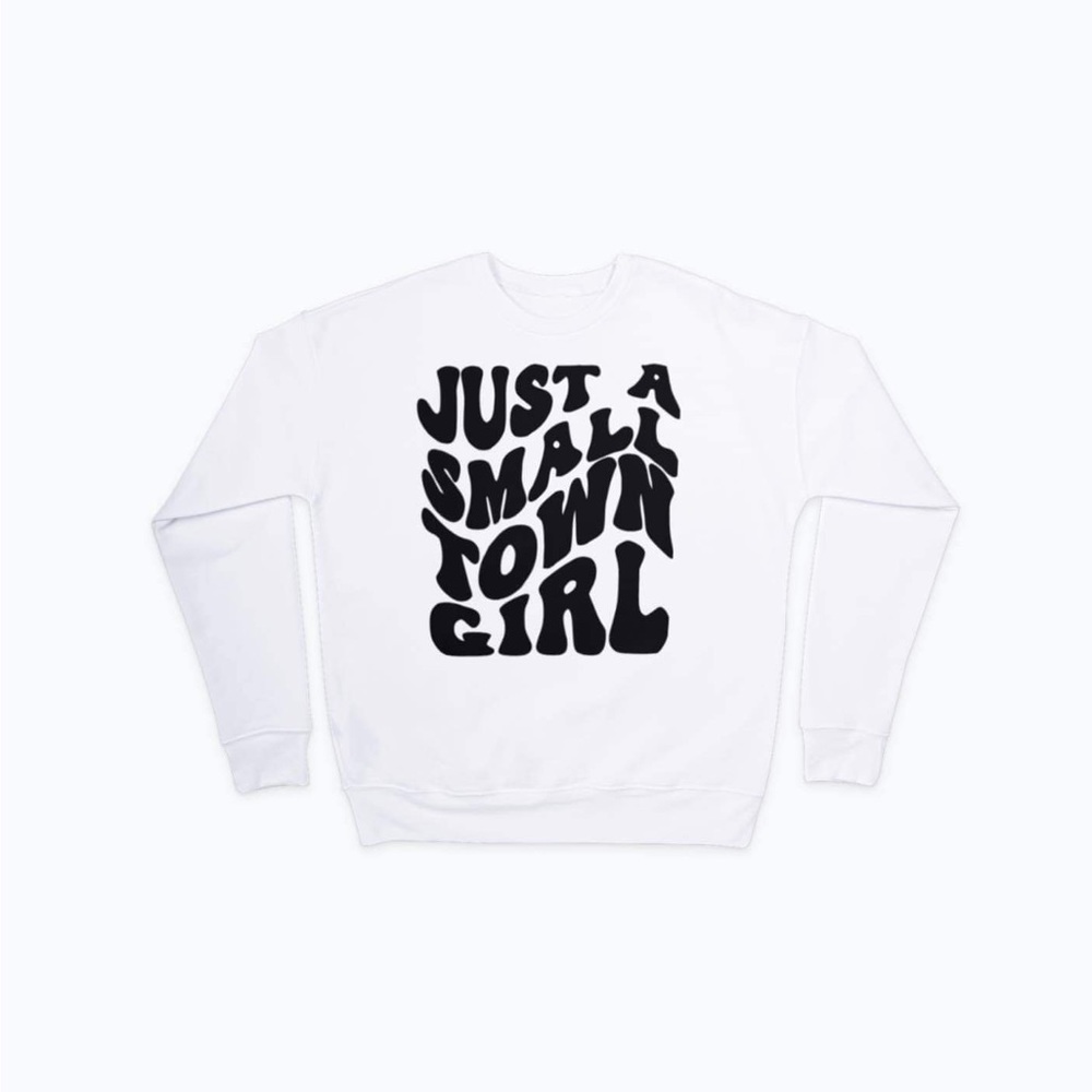 Just a small town girl fleece pullover